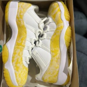 Brand New, Women’s Jordan size 9. Yellow and white. In the original box.